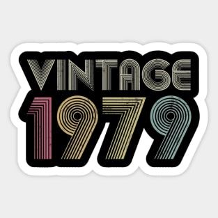 41th Birthday Gift Vintage 1979 Classic Men Women Mom Dad Sticker